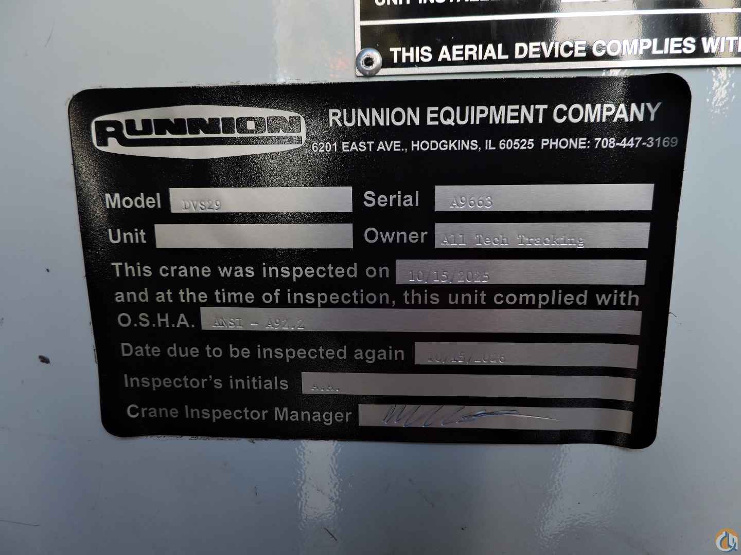 2014 DUR-A-LIFT DVS 29TS Bucket/Service Truck Crane for Sale in Hodgkins Illinois Crane Network image 9
