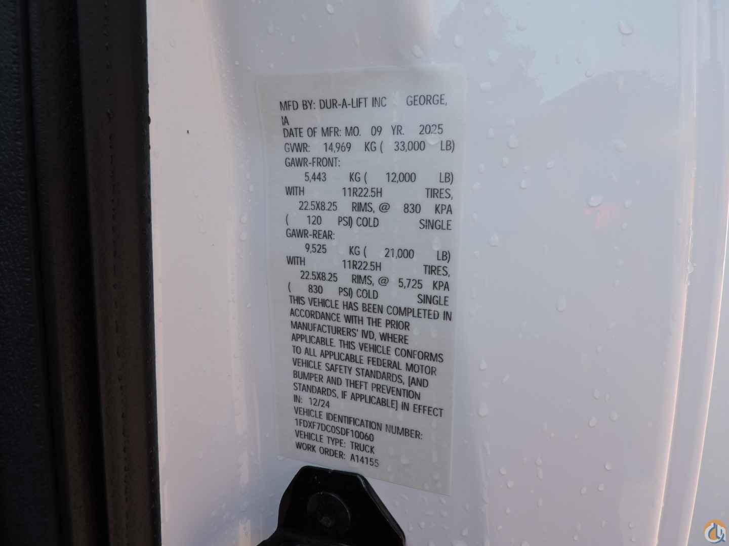 2025 DUR-A-LIFT DLT2-60DU Bucket/Service Truck Crane for Sale in Hodgkins Illinois Crane Network image 6