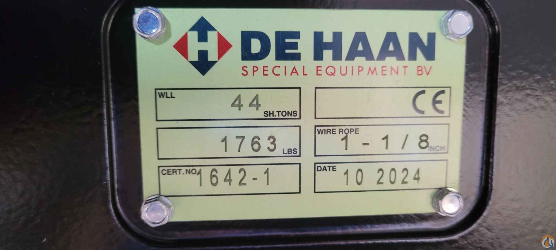 NEW 44 Ton Single Sheave Hook Block Hook Block Part for Sale in Cleveland Ohio Crane Network image 3