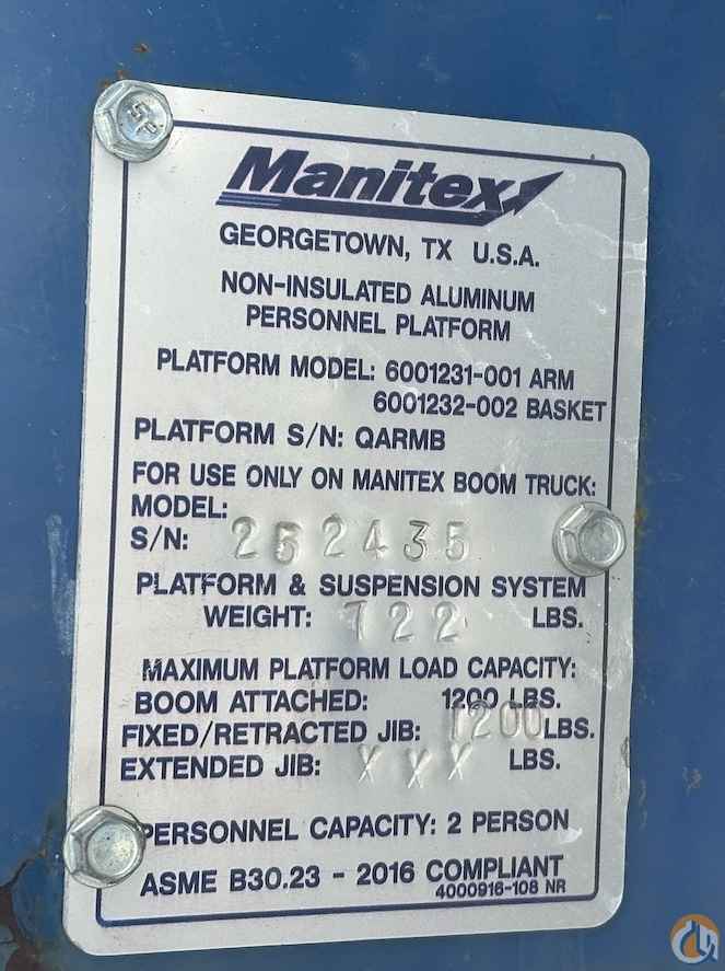 2-Man Quick Attach Rotating Steel Personnel Platform | Manitex Man Basket Man Baskets Part (Sold) in Solon Ohio Crane Network image 8