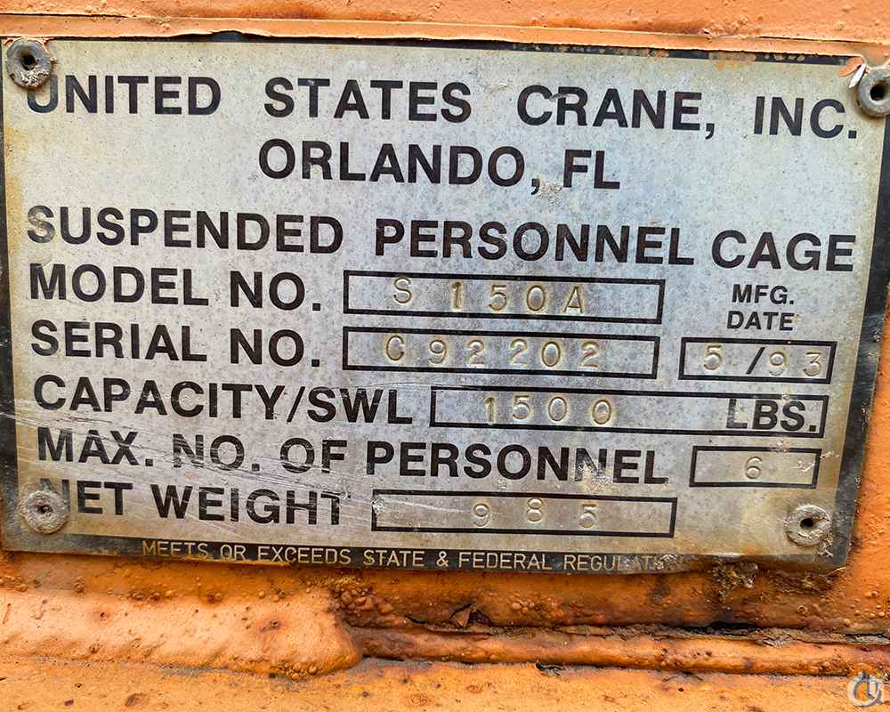 6 Person Man Basket Man Baskets Part (Sold) in Cleveland Ohio Crane Network image 5