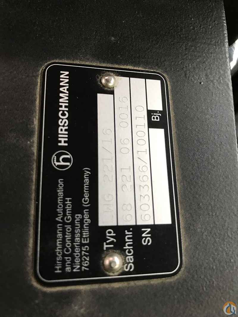 Hirschmann Demag Reel Miscellaneous Part for Sale in Cleveland Ohio Crane Network image 0