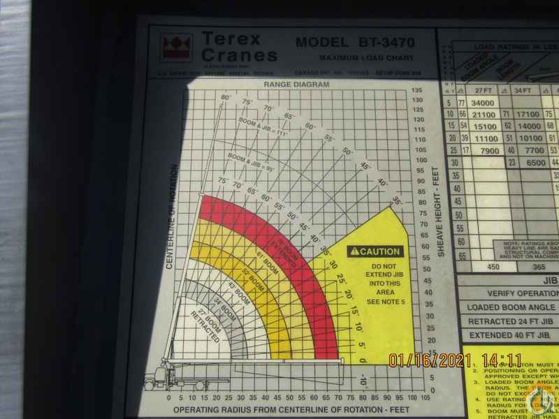 17 Ton Terex BT3470 Boom Truck Crane Boom Truck Crane (Sold) in Conway Arkansas Crane Network image 4