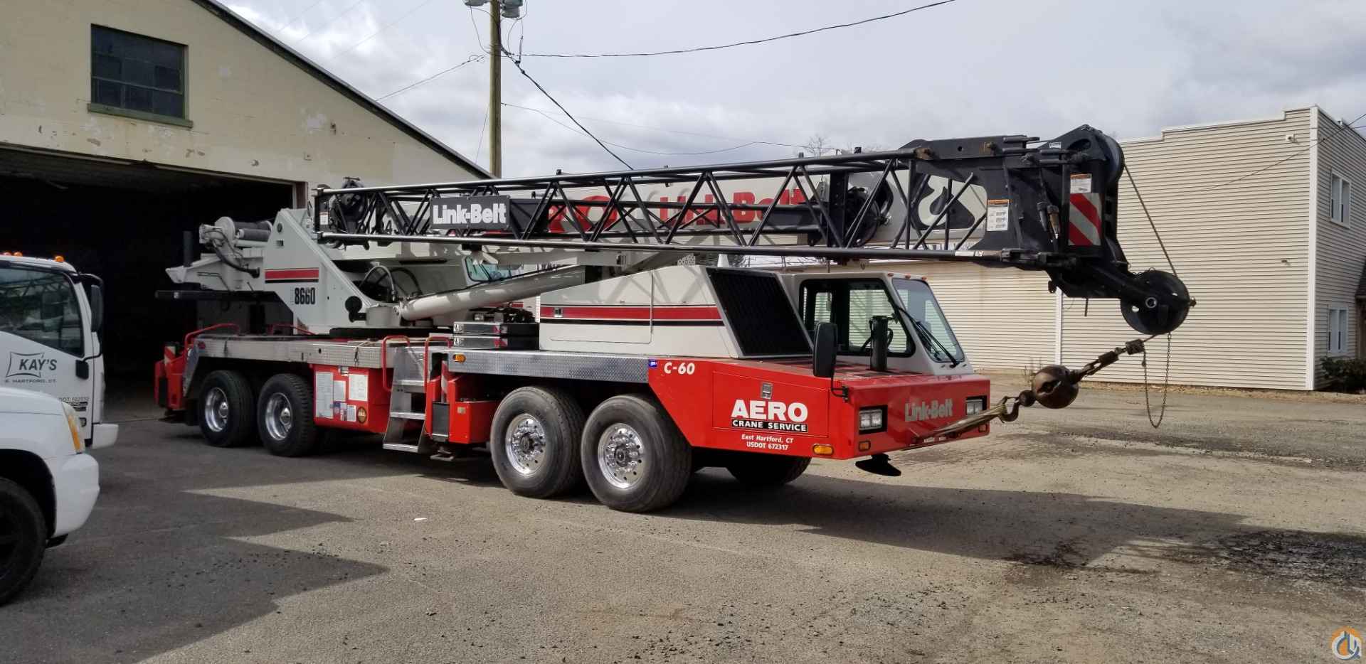 2007 Link Belt HTC-8660 II Truck Mounted Telescopic Boom Crane (Sold) in South Windsor Connecticut Crane Network image 2