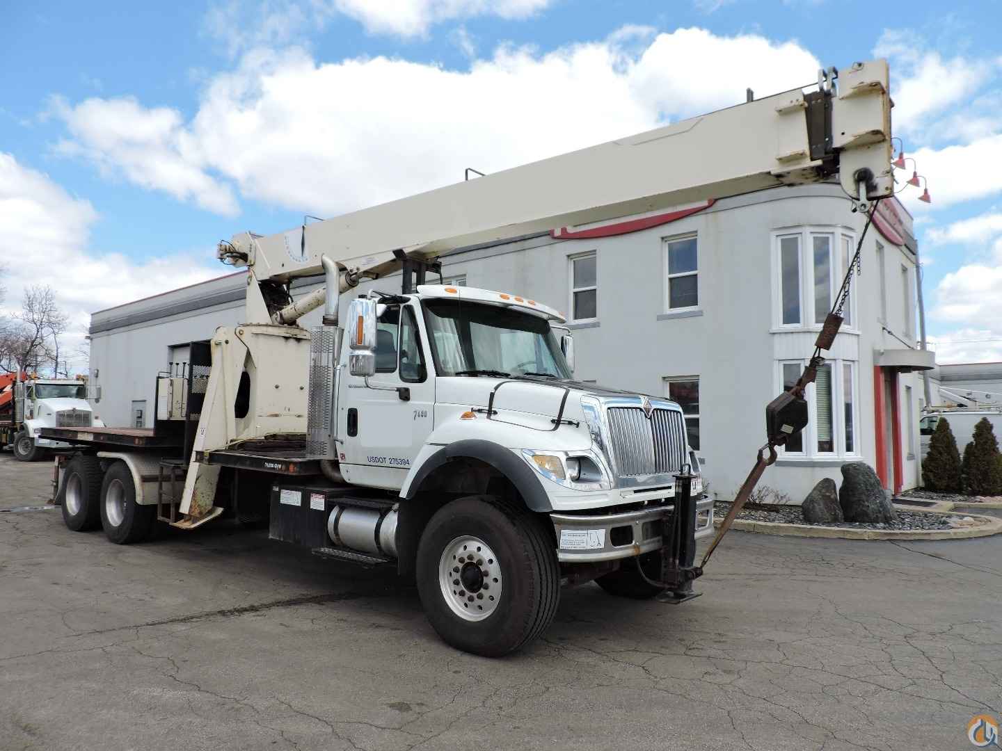 680D Tractor Mount Crane on a 2004 International 7600 6x4 Boom Truck Crane (Sold) in Lyons Illinois Crane Network image 1