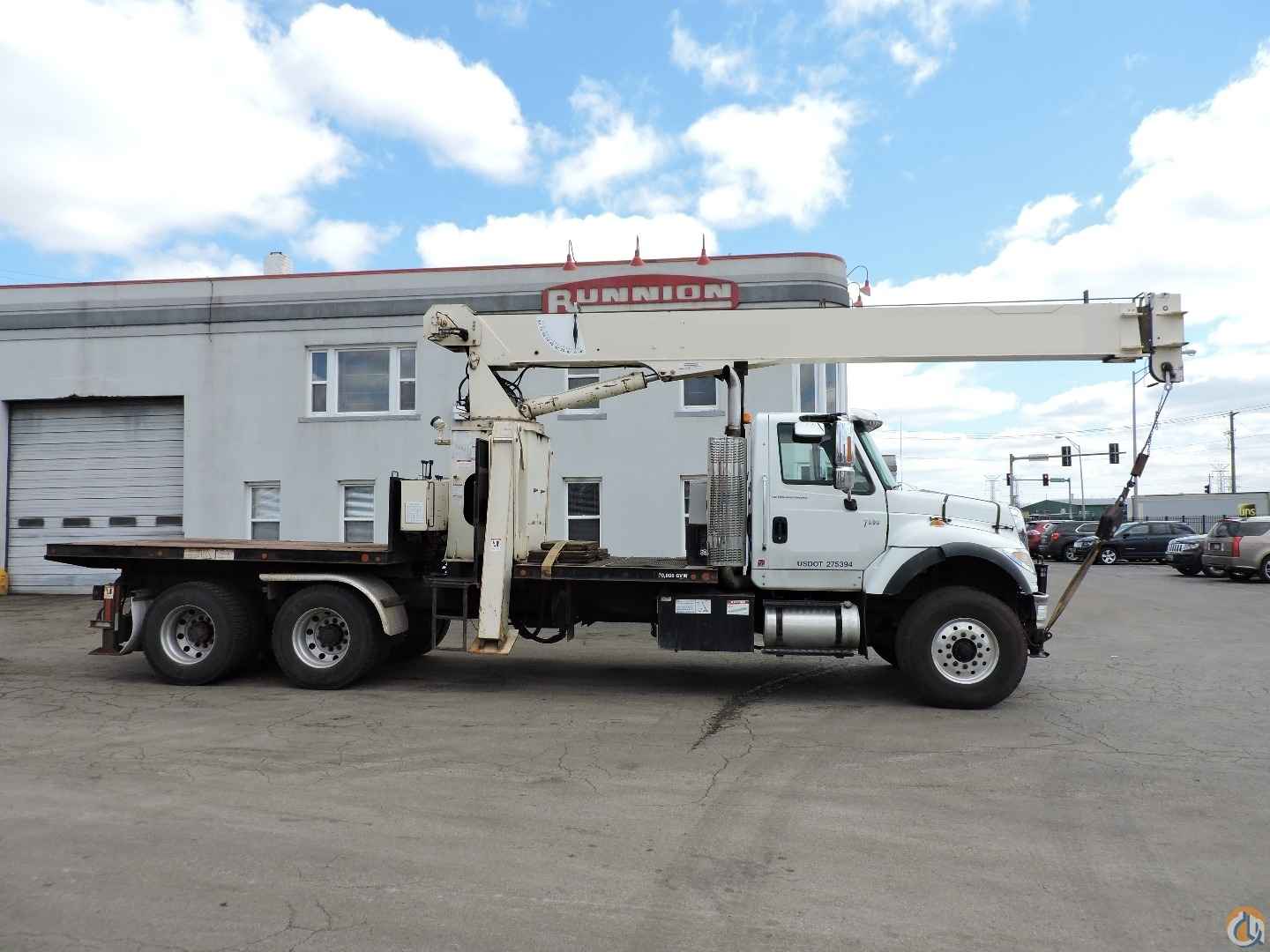 680D Tractor Mount Crane on a 2004 International 7600 6x4 Boom Truck Crane (Sold) in Lyons Illinois Crane Network image 0