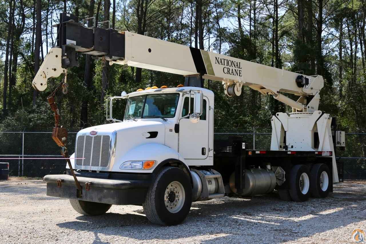 Used National 900A mounted to 2007 Peterbilt 340 chassis Boom Truck Crane (Sold) in Houston Texas Crane Network image 0