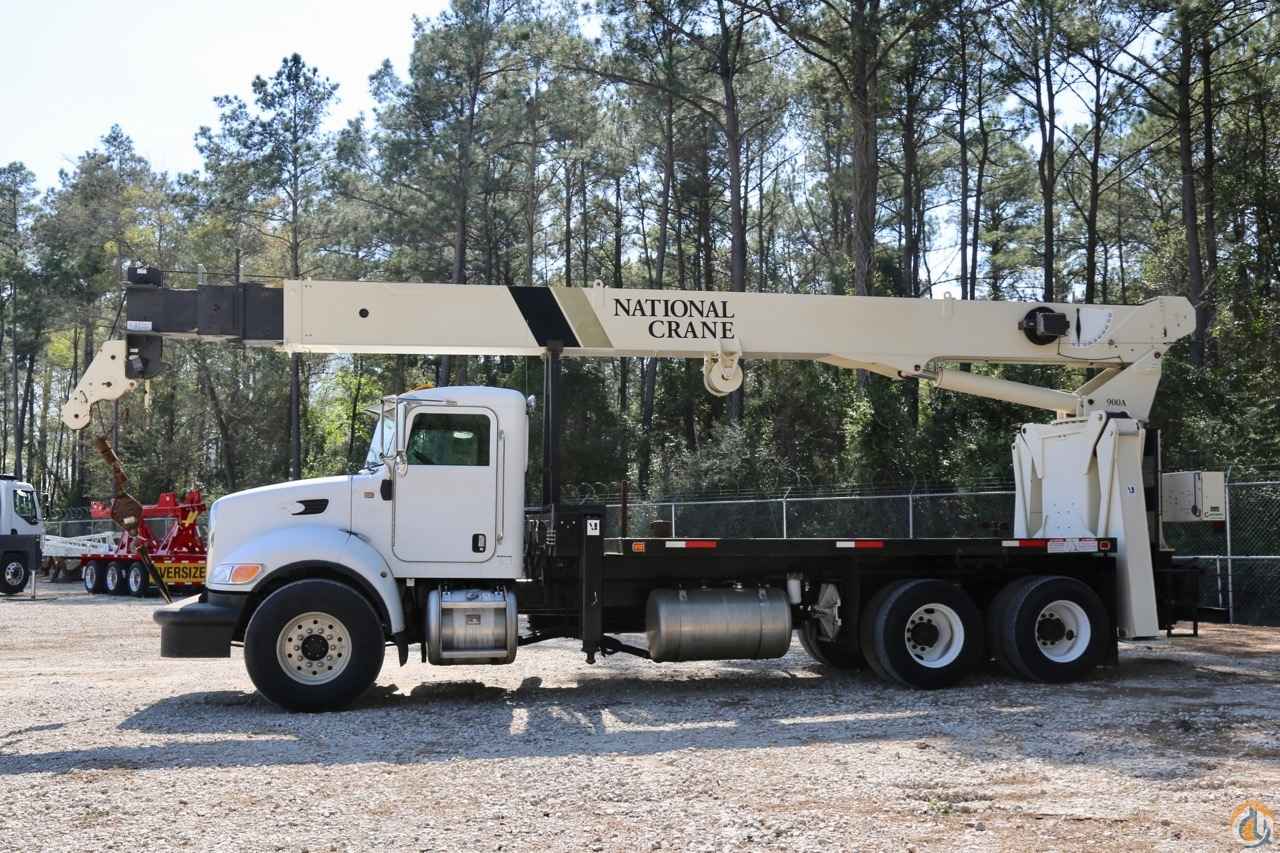 Used National 900A mounted to 2007 Peterbilt 340 chassis Boom Truck Crane (Sold) in Houston Texas Crane Network image 1