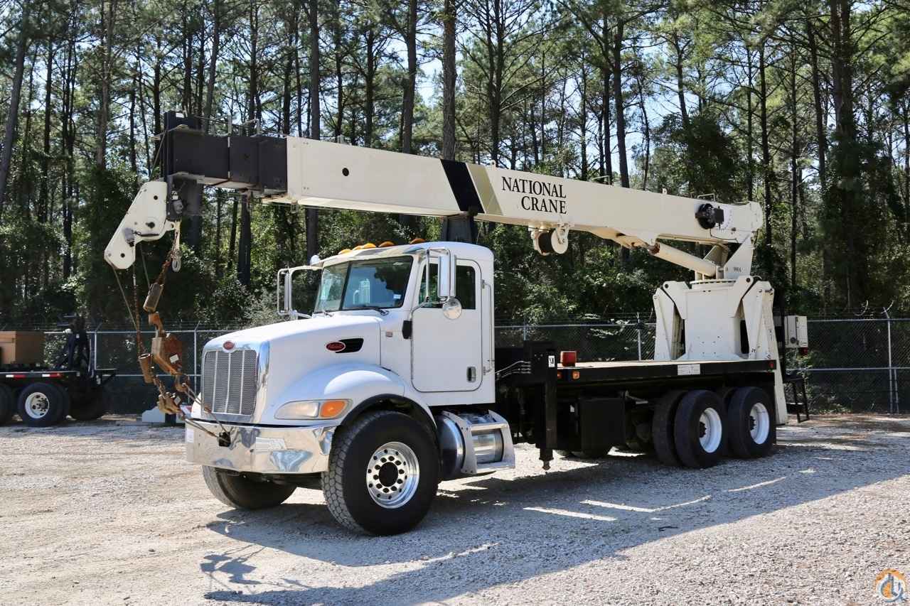 Used National 900A mounted to 2007 Peterbilt 340 chassis Boom Truck Crane (Sold) in Houston Texas Crane Network image 0