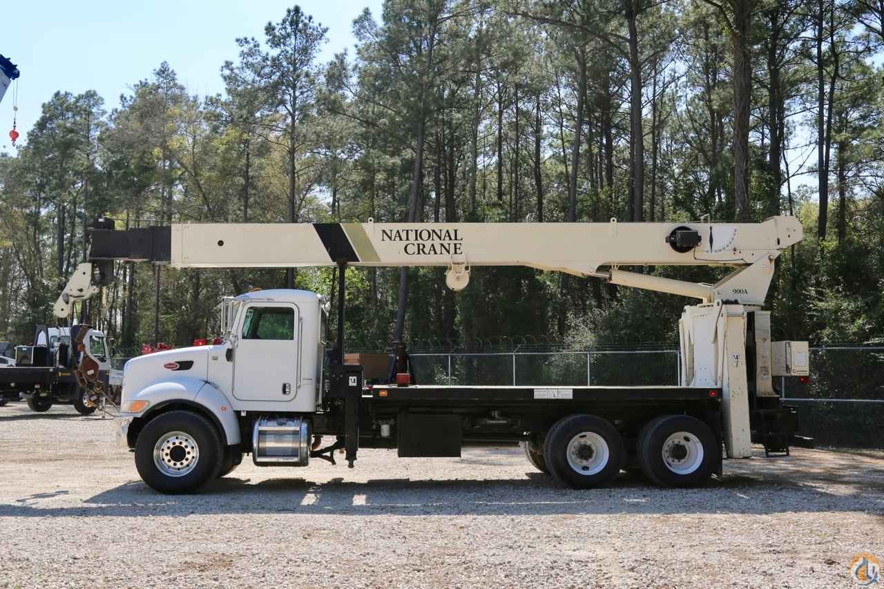 Used National 900A mounted to 2007 Peterbilt 340 chassis Boom Truck Crane (Sold) in Houston Texas Crane Network image 1