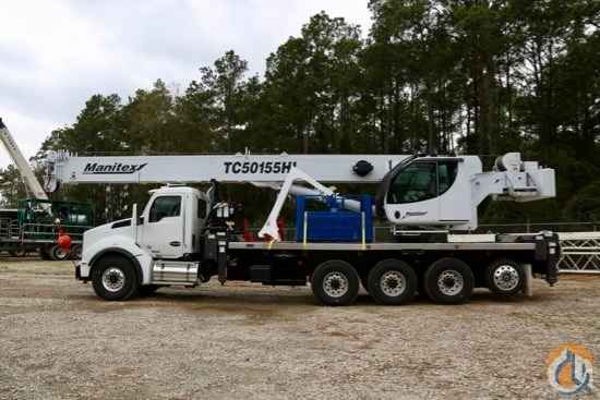 New Manitex TC50155SHL mounted to 2019 Kenworth T880 chassis Boom Truck Crane (Sold) in Houston Texas Crane Network image 1