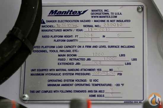 New Manitex TC50155SHL mounted to 2019 Kenworth T880 chassis Boom Truck Crane (Sold) in Houston Texas Crane Network image 17