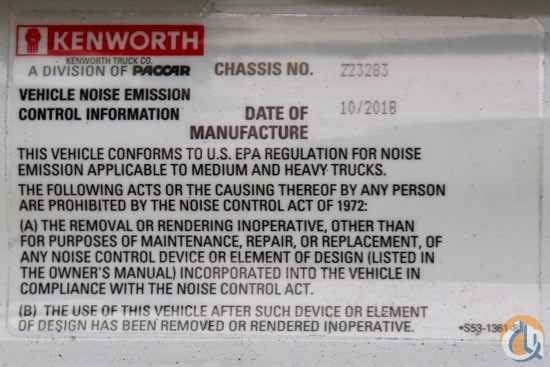 New Manitex TC50155SHL mounted to 2019 Kenworth T880 chassis Boom Truck Crane (Sold) in Houston Texas Crane Network image 22