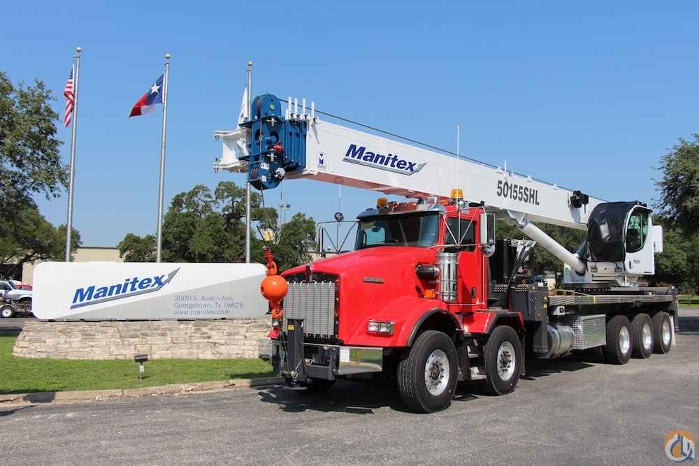 New Manitex TC50155SHL mounted to 2019 Kenworth T880 chassis Boom Truck Crane (Sold) in Houston Texas Crane Network image 1