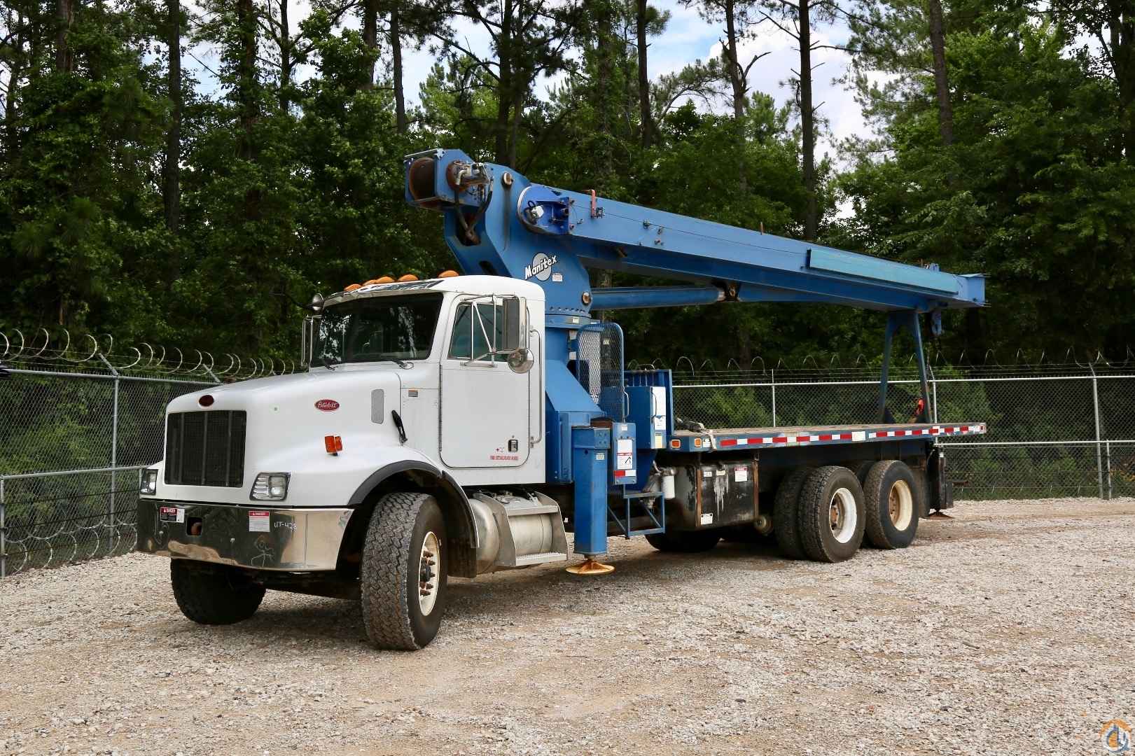 Used Manitex 30100 (30-ton) 100' 4-section telescopic boom truck mounted to 2001 Peterbilt 330 Boom Truck Crane (Sold) in Houston Texas Crane Network image 0