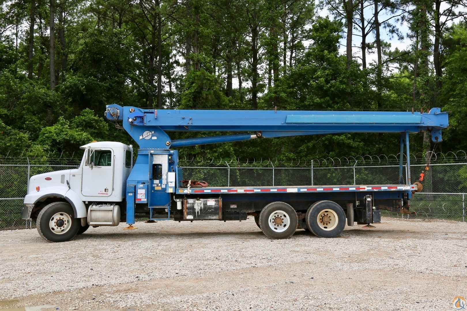 Used Manitex 30100 (30-ton) 100' 4-section telescopic boom truck mounted to 2001 Peterbilt 330 Boom Truck Crane (Sold) in Houston Texas Crane Network image 2