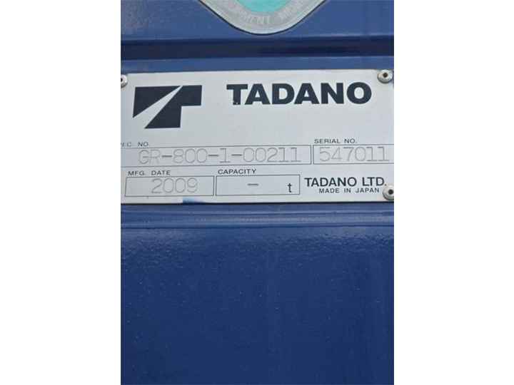2009 Tadano GR-800XL-1 Rough Terrain Crane for Sale or Rent in Houston Texas Crane Network image 42