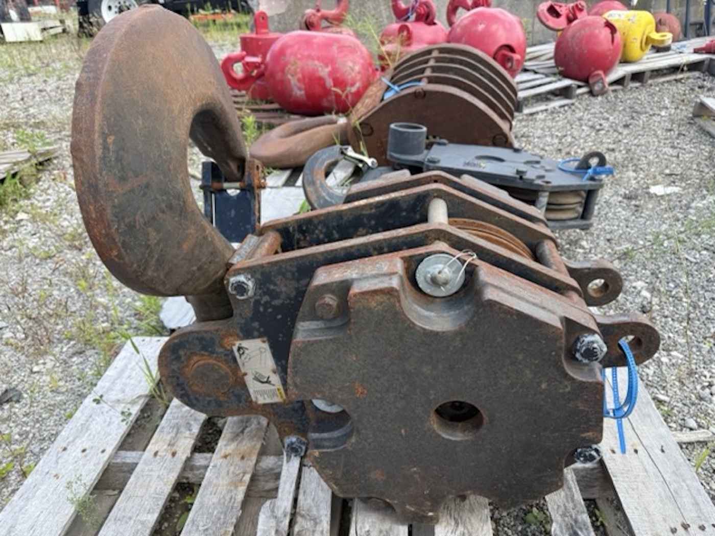 Johnson Headblock 50 Ton Quick Reeving Hook Block – 5 Sheave, 5/8" (16mm) Wire Rope Hook Block Part for Sale in Cleveland Ohio Crane Network image 0