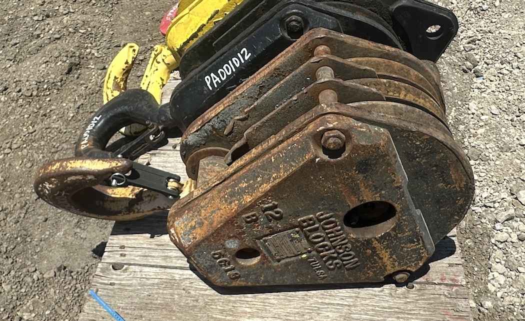 20 Ton Hook Block – 3 Sheave, 1/2" Wire Rope Hook Block Part for Sale in Cleveland Ohio Crane Network image 2